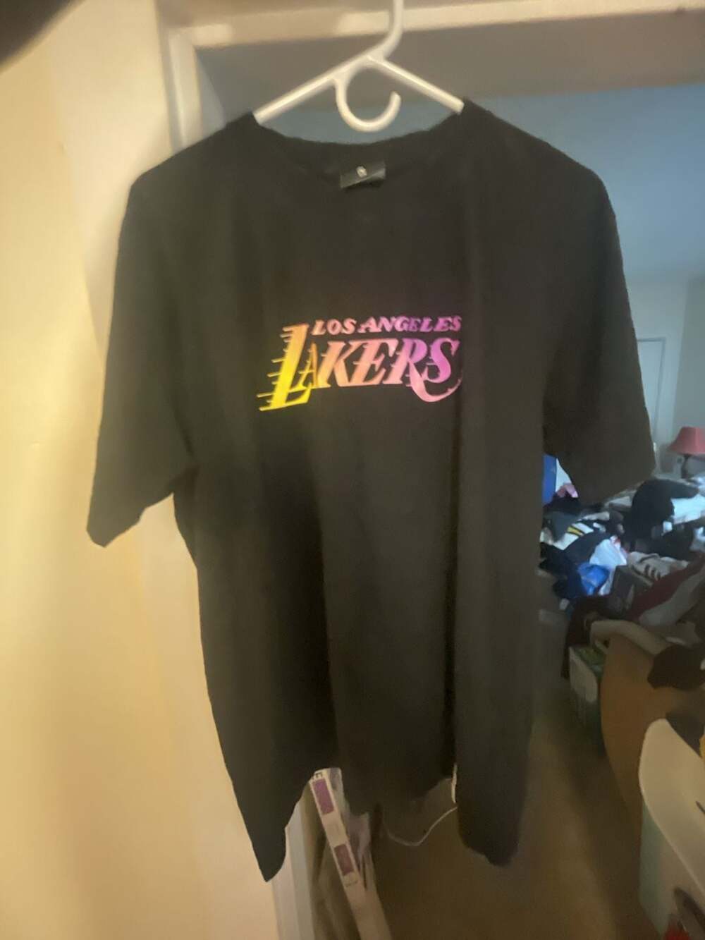 Marcelo Burlon County of Milan Los Angeles Lakers Black T-Shirt